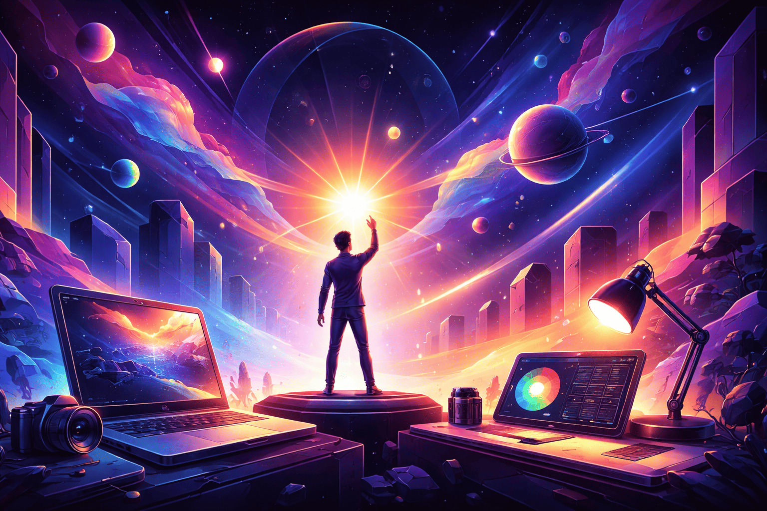 Curated 3D Lighting Moods & Study Pages